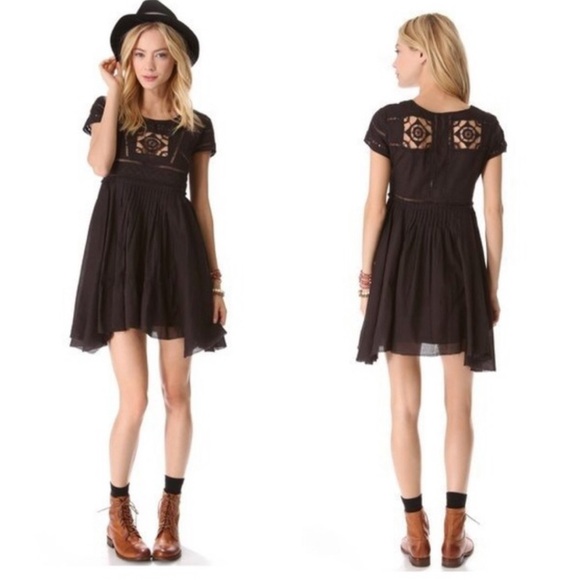 Free People Black Widow Dress - Picture 1 of 8